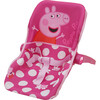 Peppa Pig Baby Doll Car Seat, Pink & White Dots - Doll Accessories - 2