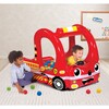 Banzai Rescue Fire Truck Play Center Inflatable Ball Pit -Includes 20 Balls - Outdoor Games - 2