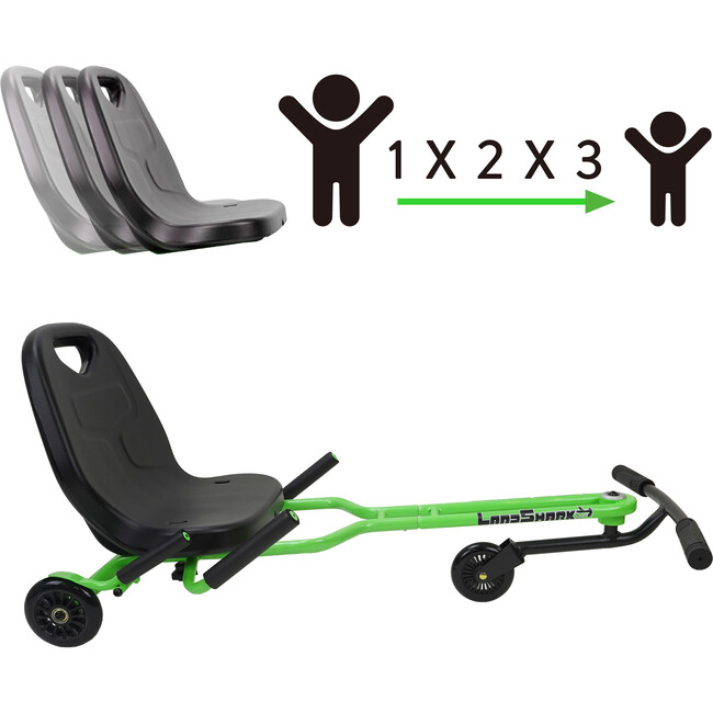 Landshark Ride-On, Green - Outdoor Games - 3