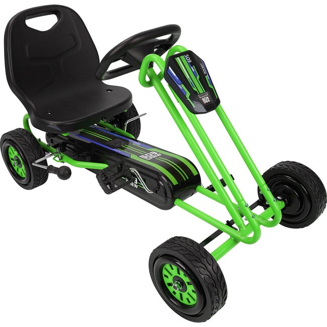 Rocket Pedal Go Kart, Green - Outdoor Games - 3