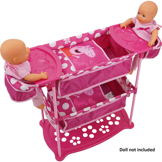 Peppa Pig Doll Twin Care Station - Pink & White Dots - Doll Accessories - 4