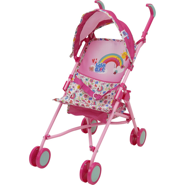 Baby Alive Doll Stroller - Pink & Rainbow