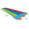 Banzai Triple Racer Water Slide with 3 Body Boards, 16 ft x 82 in - Water Toys - 5