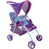 509 Mermaid Twin Doll Stroller - Purple & Teal - Doll Accessories - 1 - thumbnail