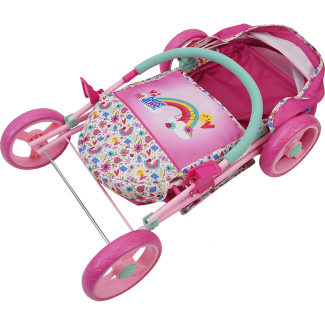 Baby Alive Deluxe Classic Doll Pram - Pink & Rainbow - Doll Accessories - 2