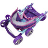 509 Mermaid Baby Doll Stroller - Purple & Teal - Doll Accessories - 2