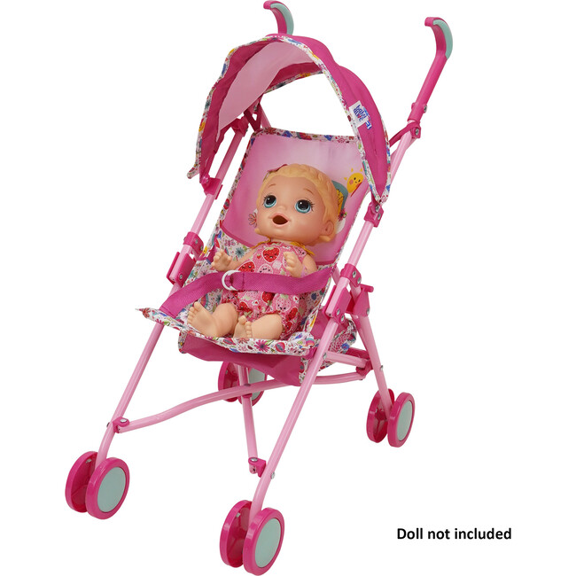 Baby Alive Doll Stroller - Pink & Rainbow - Doll Accessories - 5