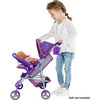 509 Mermaid Doll Travel System Stroller - Purple & Teal - Doll Accessories - 4