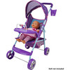 509 Mermaid Doll Travel System Stroller - Purple & Teal - Doll Accessories - 5