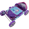 509 Mermaid Doll Pram - Purple & Teal - Doll Accessories - 5