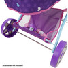 509 Mermaid Doll Pram - Purple & Teal - Doll Accessories - 6