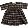 The Dreamy Plaid Dress, Chocolate, Wheat & Camel - Dresses - 1 - thumbnail
