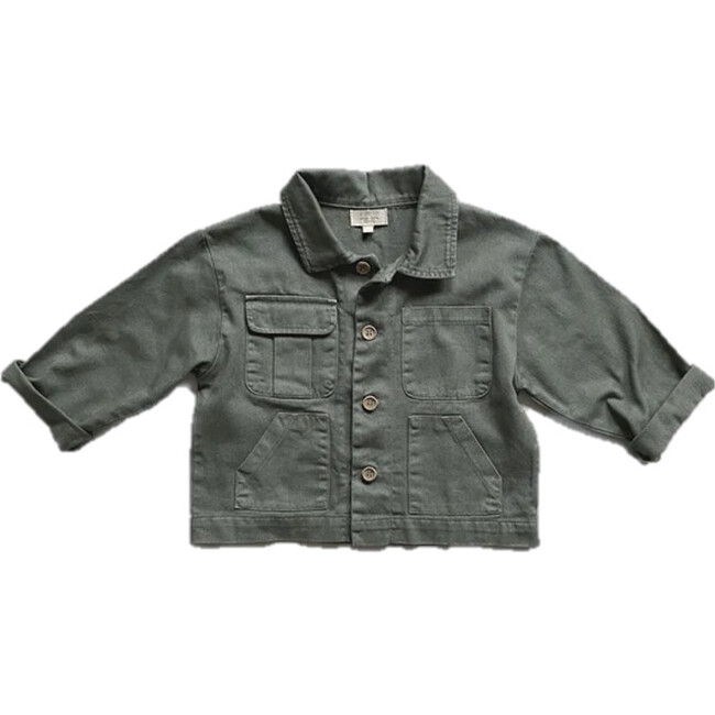 The Carpenter Cargo Jacket, Green - Jackets - 1