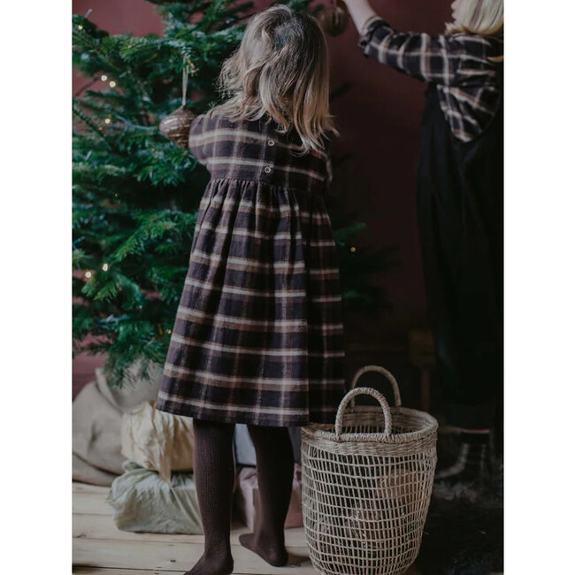The Dreamy Plaid Dress, Chocolate, Wheat & Camel - Dresses - 3