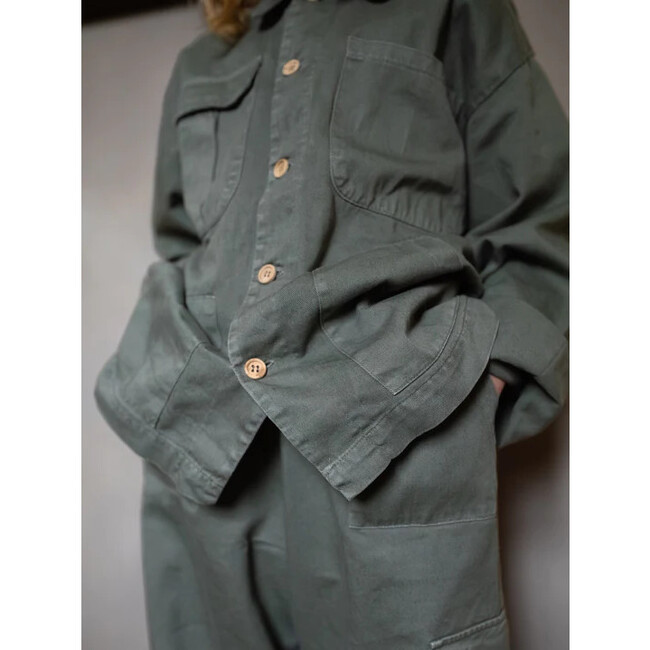 The Carpenter Cargo Jacket, Green - Jackets - 2