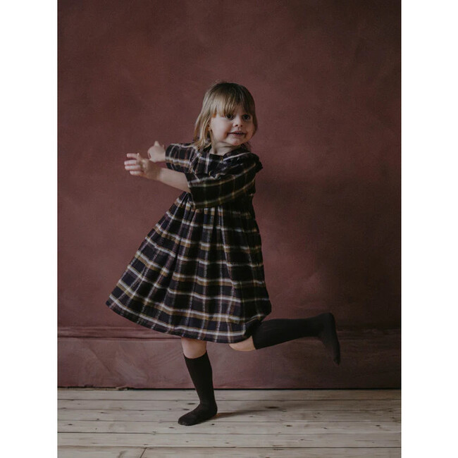 The Dreamy Plaid Dress, Chocolate, Wheat & Camel - Dresses - 4