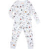 Halloween Party Pajama Set, Black - Pajamas - 1 - thumbnail