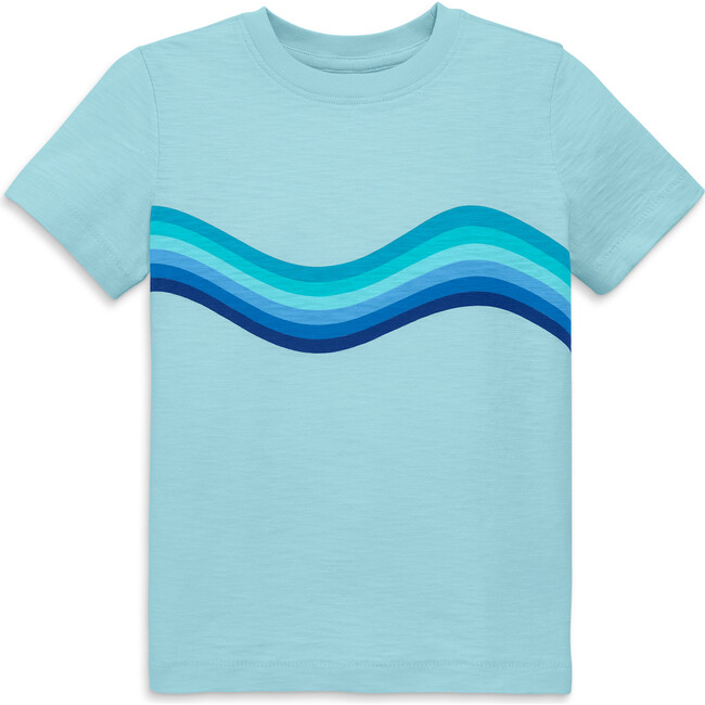 Banner Wave Tee, Sky Wave - T-Shirts - 1