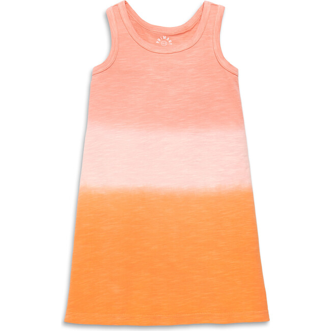 Tank Dress In Dip-Dye, Cantaloupe Dip Dye - Dresses - 1