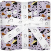 Spooky Cute Halloween Luxury Bamboo Blanket, Purple - Blankets - 1 - thumbnail