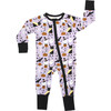 Spooky Cute Halloween Bamboo Convertible Baby Pajama, Purple - Pajamas - 1 - thumbnail