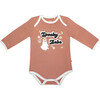 Spooky Babe Halloween Long Sleeve Bamboo Terry Ringer Baby Onesie, Pink - Onesies - 1 - thumbnail