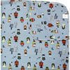 Monster Party Halloween Luxury Bamboo Blanket, Grey - Blankets - 1 - thumbnail