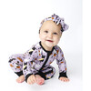 Spooky Cute Halloween Bamboo Convertible Baby Pajama, Purple - Pajamas - 3