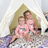 Spooky Babe Halloween Long Sleeve Bamboo Terry Ringer Baby Onesie, Pink - Onesies - 2