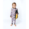 Spooky Cute Halloween Bamboo Long Sleeve Kids Pajama Pants Set, Purple - Pajamas - 5