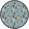 Monster Party Halloween Luxury Bamboo Blanket, Grey - Blankets - 4
