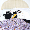 Lucy's Room Bat Halloween Bamboo Pillow, Black - Pillows - 3