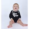 Boo Crew Halloween Long Sleeve Bamboo Terry Ringer Baby Onesie, Black - Onesies - 2