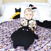 Lucy's Room Bat Halloween Bamboo Pillow, Black - Pillows - 4