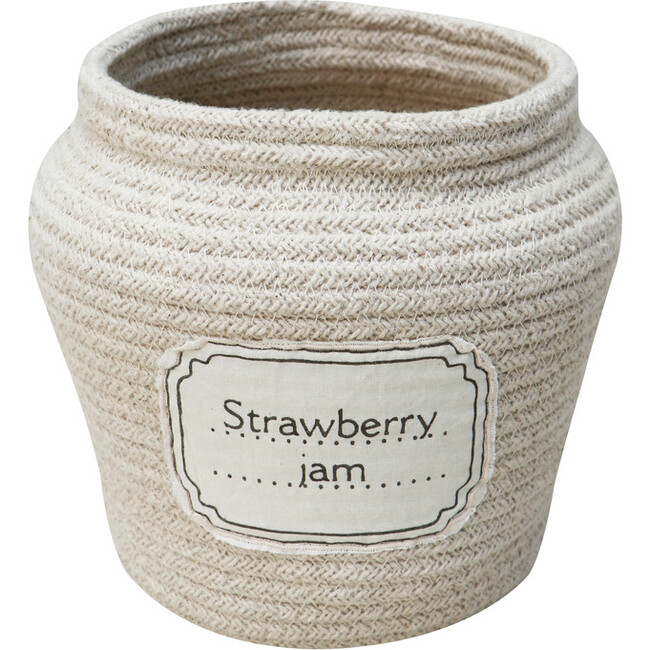 Handcrafted Braided Cord Basket, Jam Jar - Storage - 4