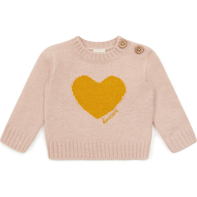 Misty Heart Baby Sweater