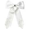 Audrey Lace Hair Bow, White - Hair Accessories - 1 - thumbnail