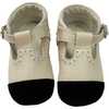 Coco Leather Pram Shoes, Beige - T-Straps - 1 - thumbnail