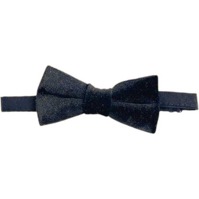 Small Velvet Bow Tie, Black