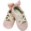 Ballerina Suede Pram Shoes, Pink - Slip Ons - 1 - thumbnail