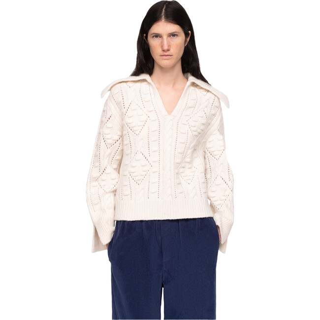 Women's Cele Sweater, Cream