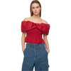 Women's Loren Top, Ruby - Blouses - 1 - thumbnail
