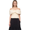 Women's Loren Top, Cream - Blouses - 1 - thumbnail