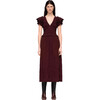Women's Piero Dress, Bordeaux - Dresses - 1 - thumbnail