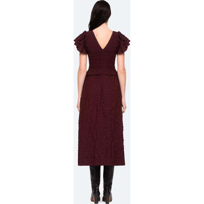 Women's Piero Dress, Bordeaux - Dresses - 2
