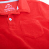 Towel Terry Short Sleeve Polo, Tomato - Polo Shirts - 2 - thumbnail