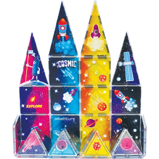 Crayola Cosmic Magnetic Tiles 40 Piece Set