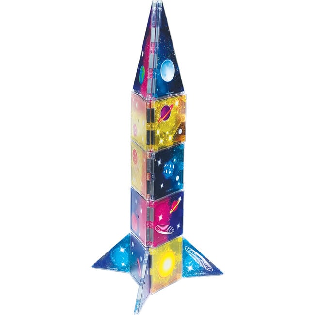 Crayola Cosmic Magnetic Tiles 40 Piece Set - Magnetic Tiles - 3