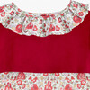 Liberty Print Felicite Velvet Party Dress, Red & Felicite - Dresses - 2