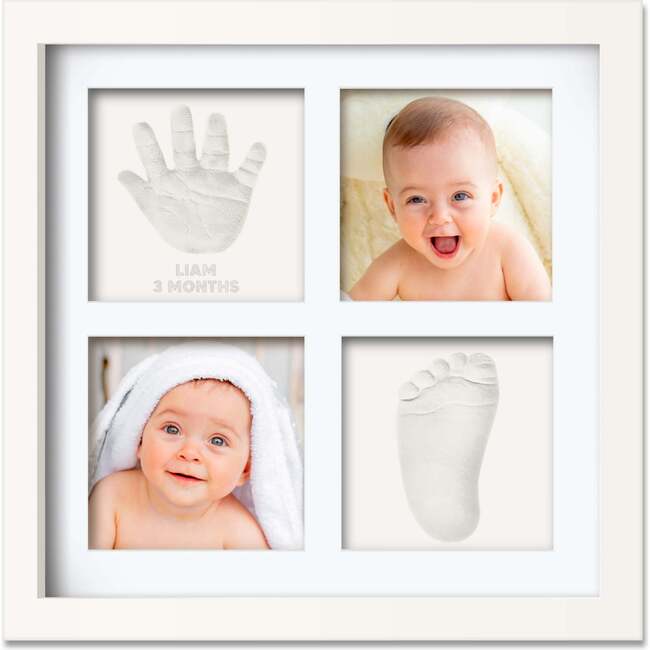 Ever Baby Hand & Footprint Keepsake Frame, Alpine White
